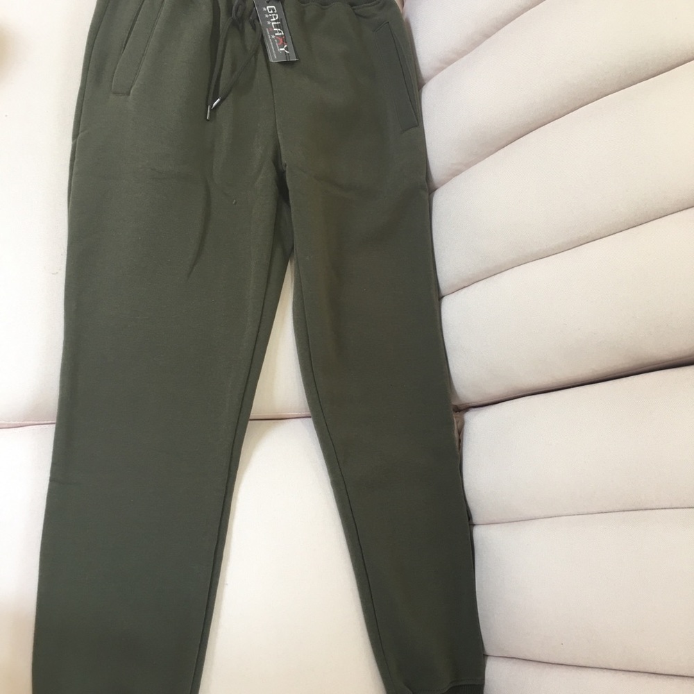 Galaxy by Harvic Olive Slim Fit Jogger Pants S S